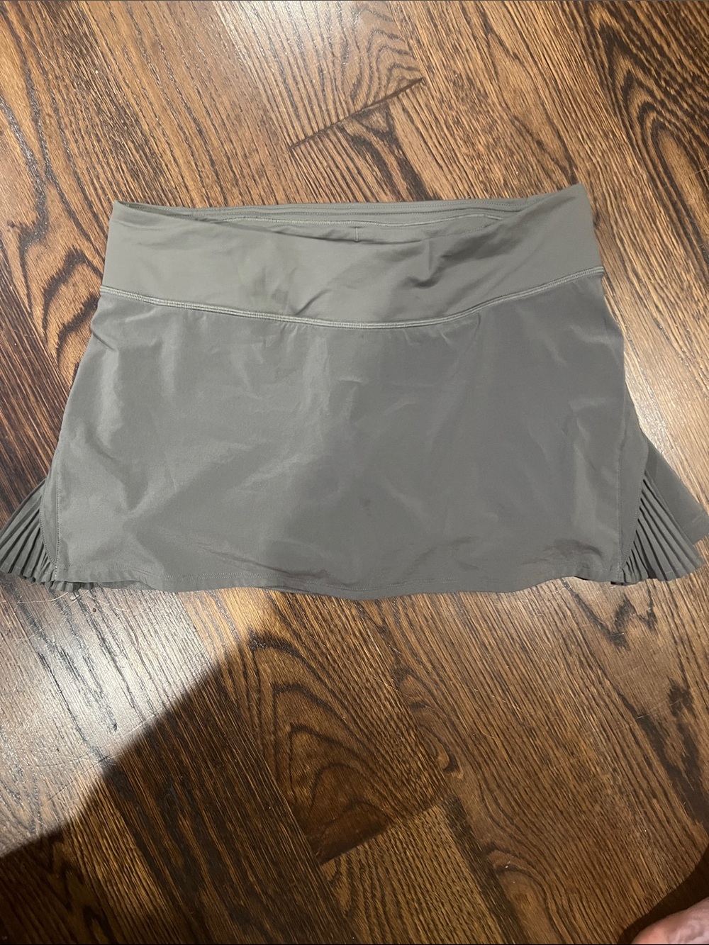 lululemon athletica Gray Active Pleated Side Skort
